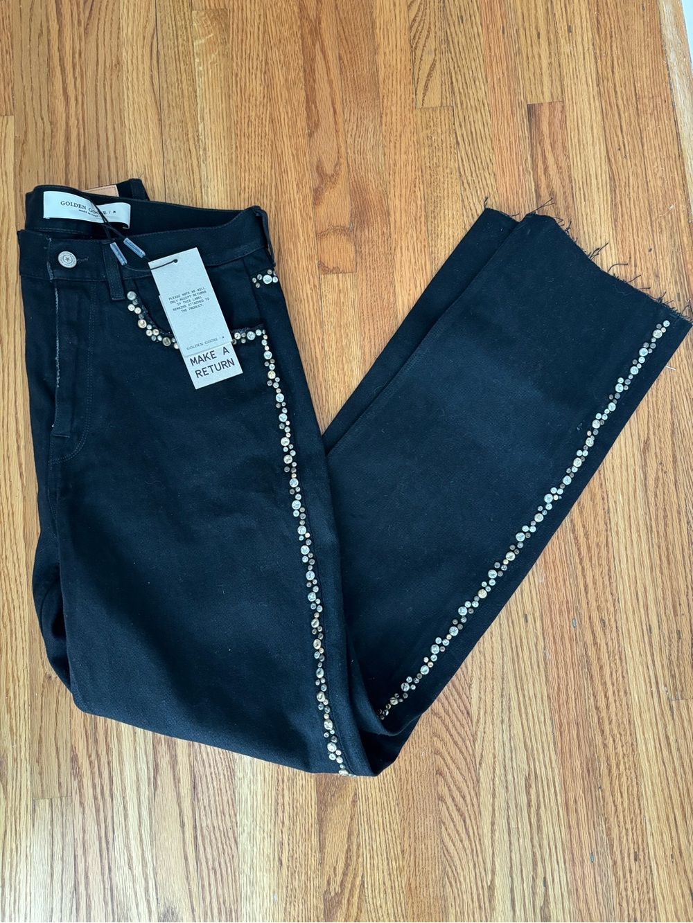 Golden Goose Black Denim with studs